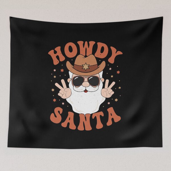 Item preview, Howdy Santa for Western Christmas designed and sold by ArtMeetsPizza.