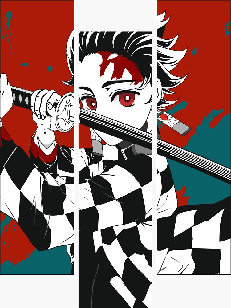 Tanjiro demon slayer kamado slayer - Anime - Sticker