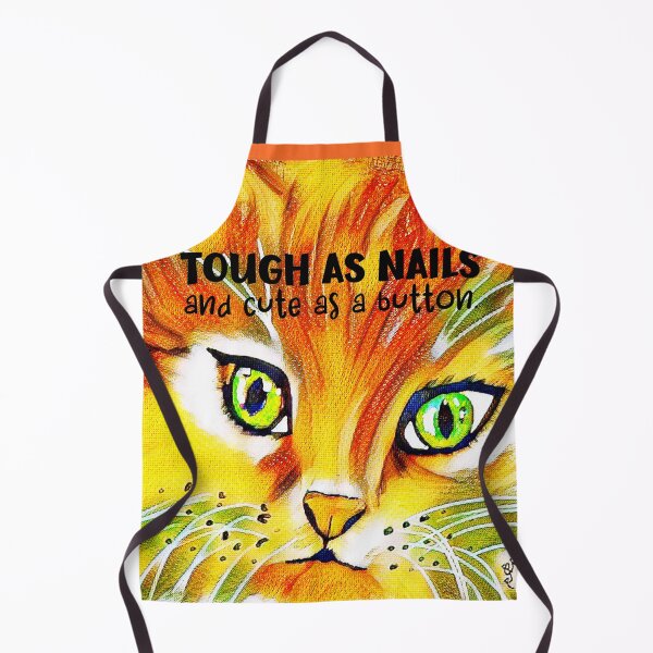 Item preview, Tough as Nails and Cute as a Button Kitten designed and sold by gleefulme.