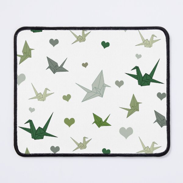 Item preview, Green and Silver Paper Crane Doodle Pack designed and sold by SiriuslyShawni.