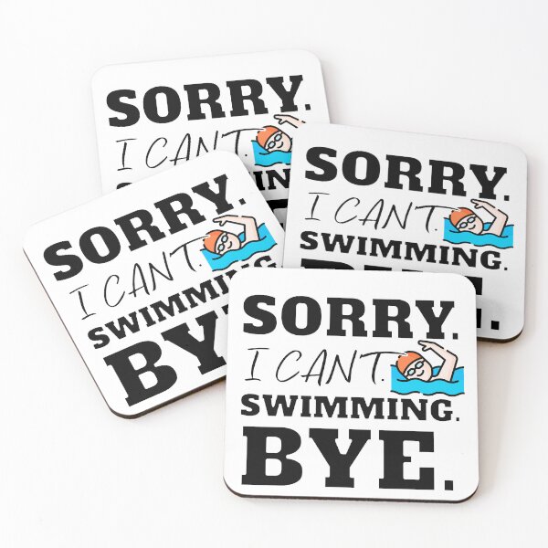 Artikelvorschau, Tut mir leid, ich kann nicht, Schwimmen, Tschüss, lustig, offenes Wasser, Pool, Chlor, ist mein Parfüm, Schwimmer, Mädchen, Mama, Papa, Weihnachten, Geschenk, entworfen und verkauft von YellowishStore.