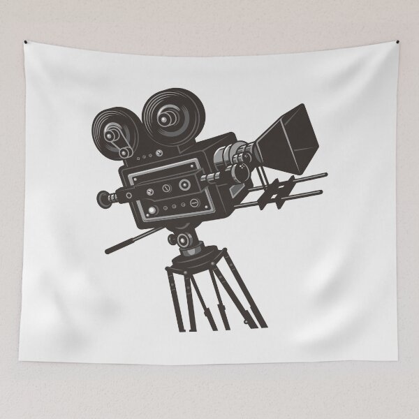 Item preview, Black Retro Movie Camera  designed and sold by Islanr.