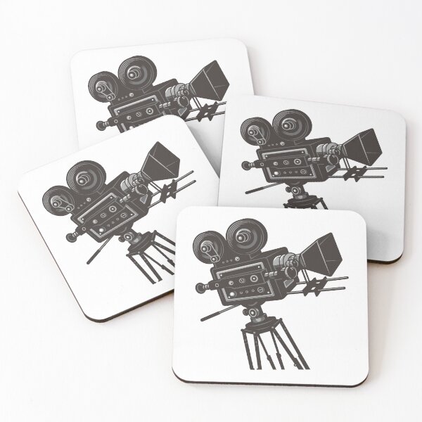 Item preview, Black Retro Movie Camera  designed and sold by Islanr.
