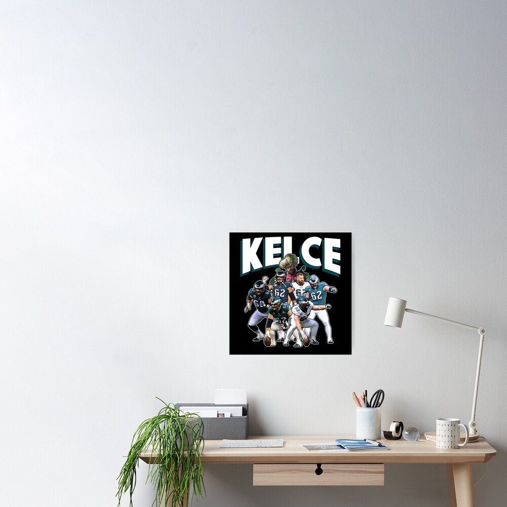 Jason Kelce 62 Eagles Poster by fezztee