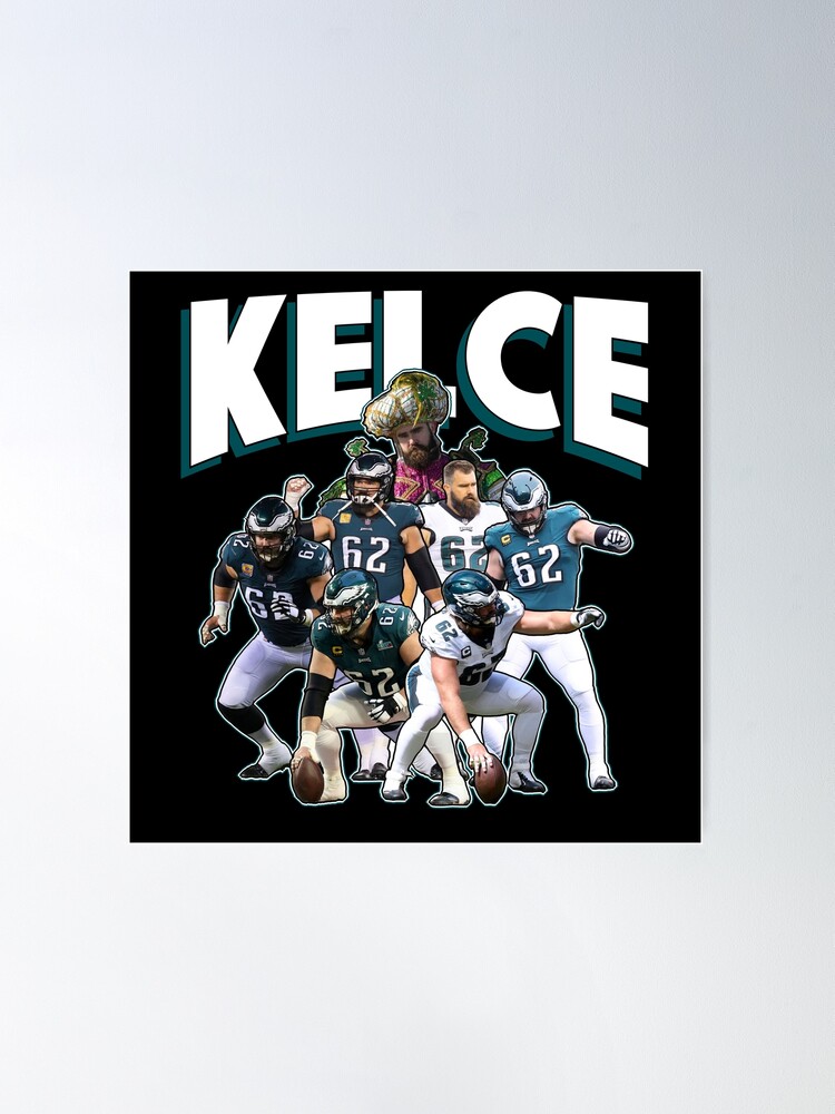 Jason Kelce 62 Eagles Poster by fezztee