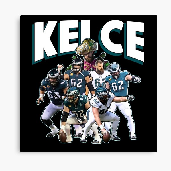 ORIGINAL ART NFL JASON KELCE PHILA EAGLES MUMMERS PRINT 12 X 18