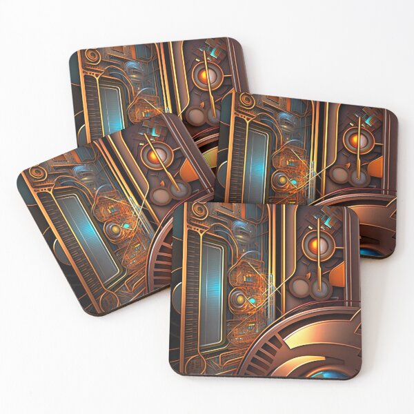 Item preview, “Cyberpunk Mosaic: Futuristic Circuit Art” designed and sold by Art-Vortex-fr.