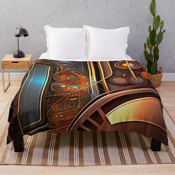 Item preview, “Cyberpunk Mosaic: Futuristic Circuit Art” designed and sold by Art-Vortex-fr.
