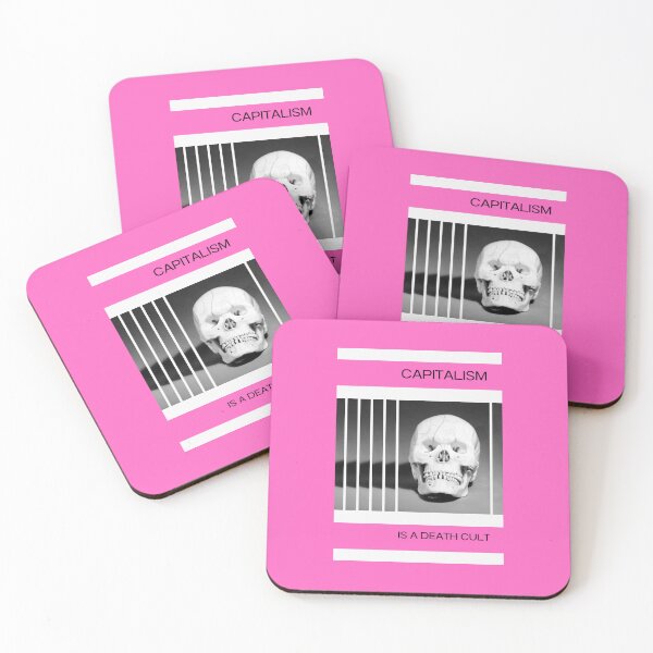 Item preview, Capitalism Is A Death Cult - Barbie Pink designed and sold by AnimaliaStar.