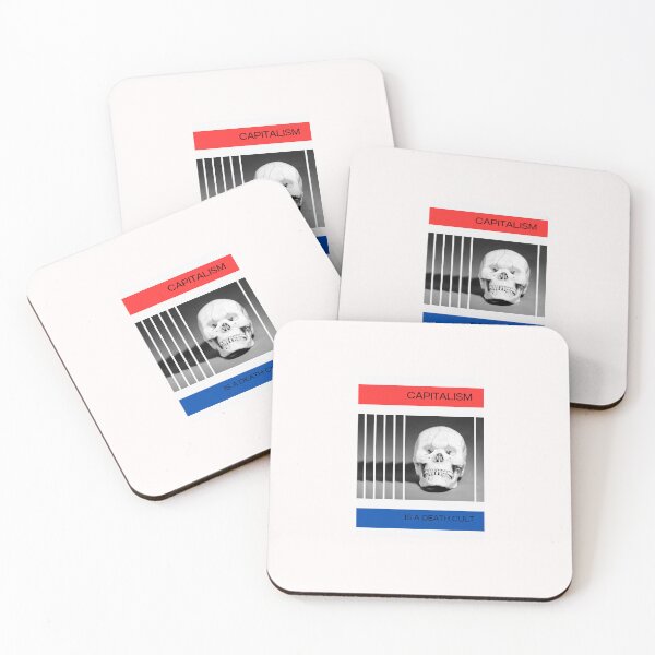 Item preview, Capitalism Is A Death Cult - Red White and Blue designed and sold by AnimaliaStar.