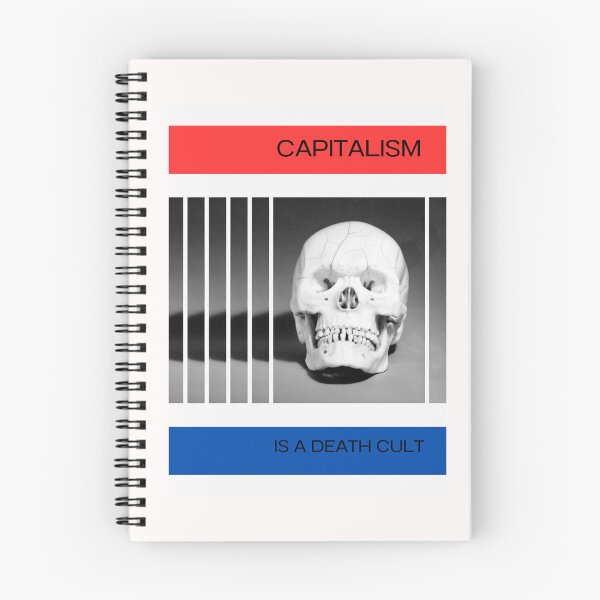 Item preview, Capitalism Is A Death Cult - Red White and Blue designed and sold by AnimaliaStar.