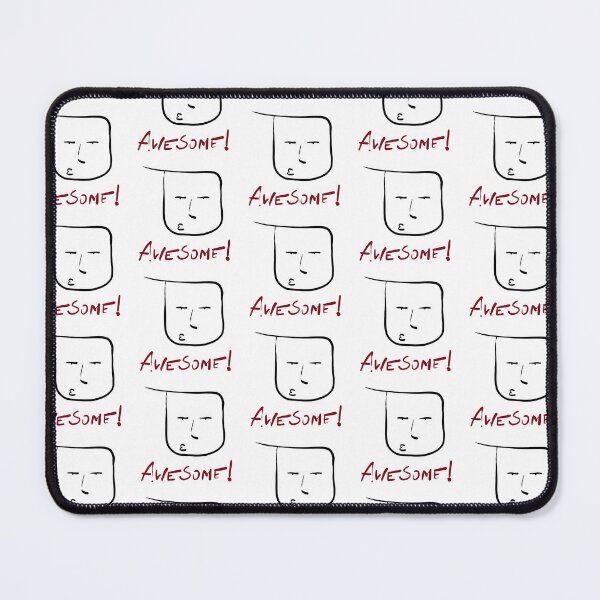 Item preview, Simple funny face saying awesome designed and sold by thomber.