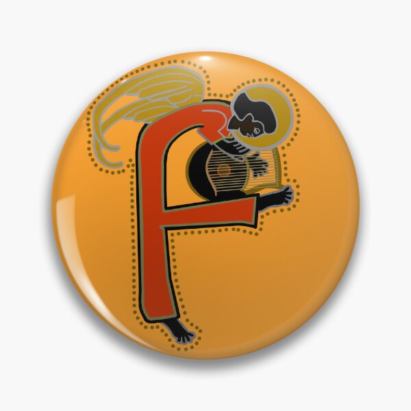 Item preview, Dark Angel letter F Ochre designed and sold by Donnahuntriss.