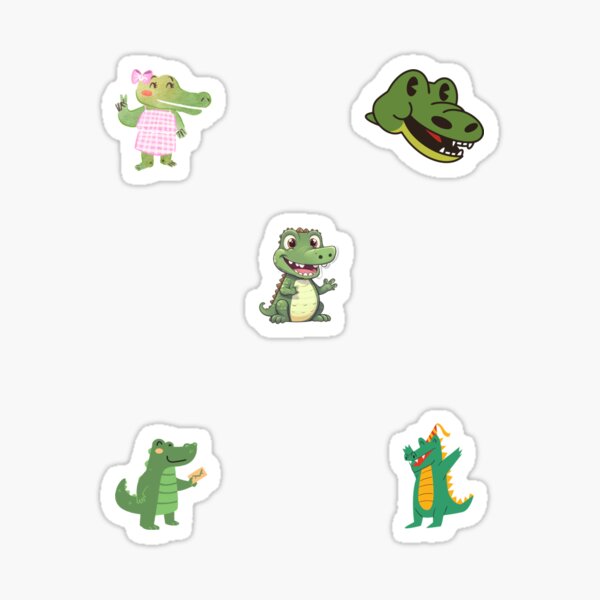 Item preview, CROCODILES RULE THE WORLD: Exciting stickers showcasing the unique world of crocodiles designed and sold by ILYAS ⭐⭐⭐⭐⭐.