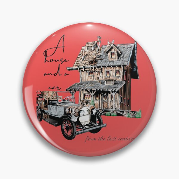 Item preview, ahouse and a car from the last century designed and sold by jonmobo.