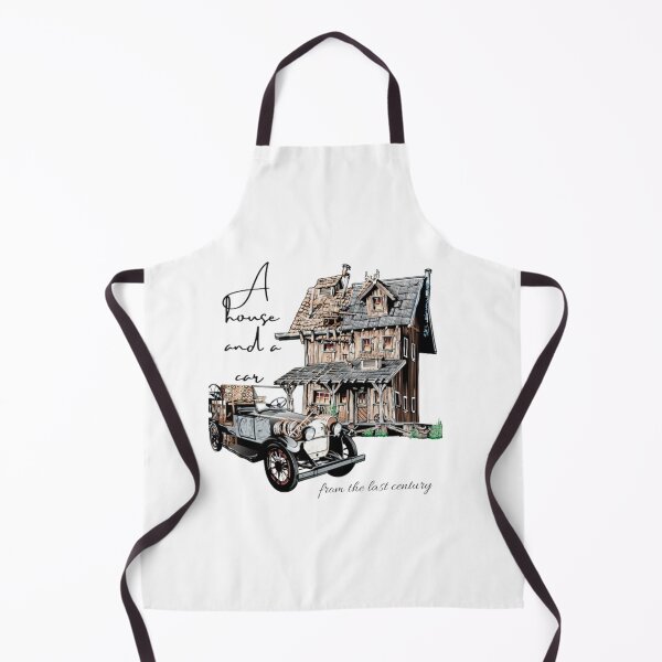 Item preview, ahouse and a car from the last century designed and sold by jonmobo.