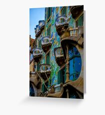 Tarjeta de felicitación Casa Batlló de Gaudí en Barcelona