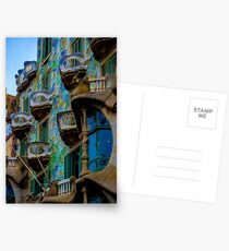 Casa Batllo by Gaudi in Barcelona Postcards
