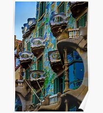 Casa Batllo von Gaudi in Barcelona Poster