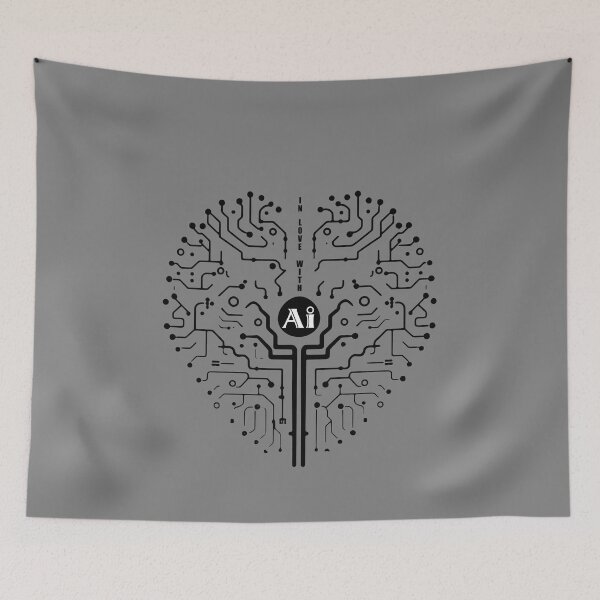 Item preview, In love with Ai designed and sold by Kaurisdigital.