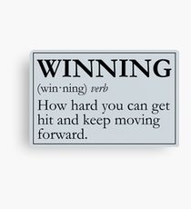 Winning Defined Canvas Print