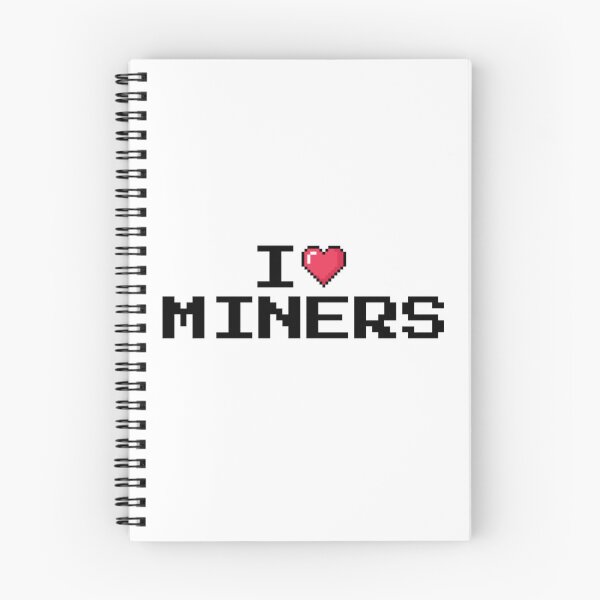 Item preview, I Love Miners, Miners Minecraft designed and sold by GraphiGroove.