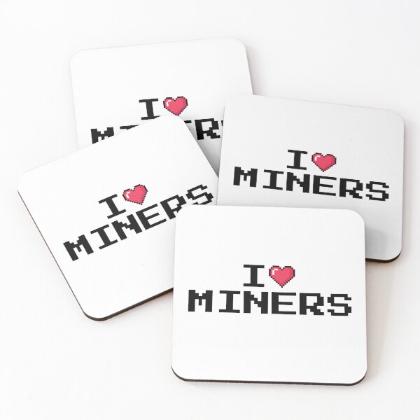 Item preview, I Love Miners, Miners Minecraft designed and sold by GraphiGroove.