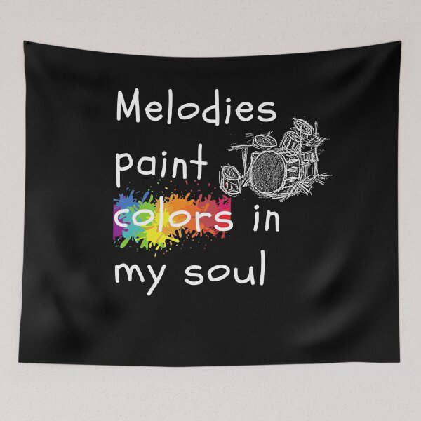 Item preview, Melodies paint colors in my soul designed and sold by pol255.