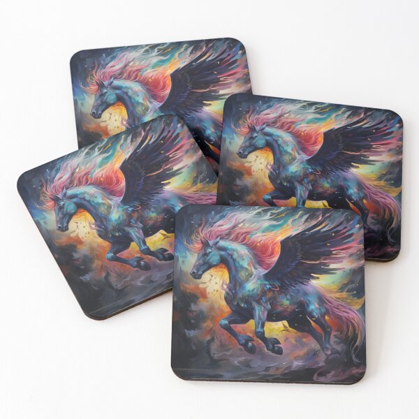 Item preview, Pegasus Horse Mythical Creature modern art designed and sold by abundancevibes.