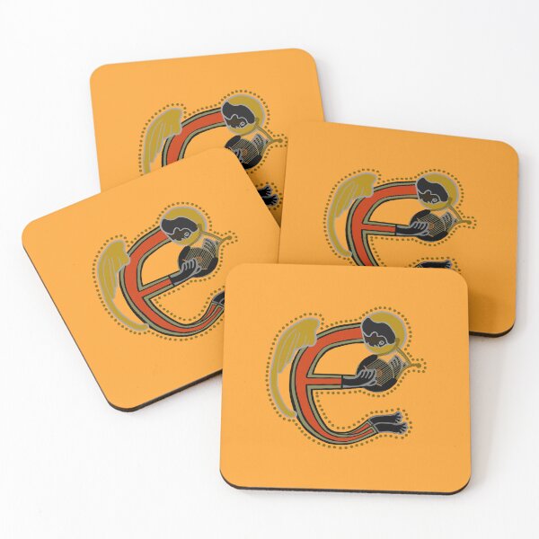 Item preview, Dark Angel Letter E Ochre designed and sold by Donnahuntriss.