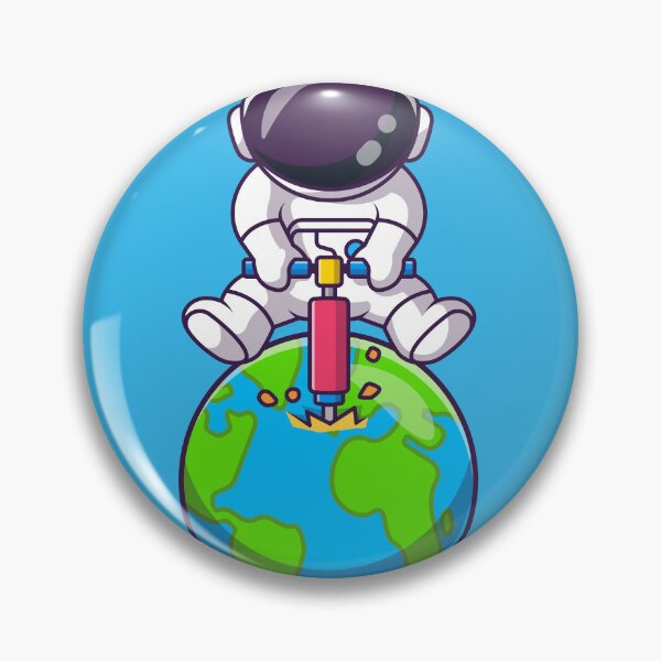 Item preview, Astro-Explorer: The Cute Astronaut Drilling Earth's Mysteries" designed and sold by hjian8219.
