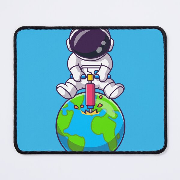Item preview, Astro-Explorer: The Cute Astronaut Drilling Earth's Mysteries" designed and sold by hjian8219.