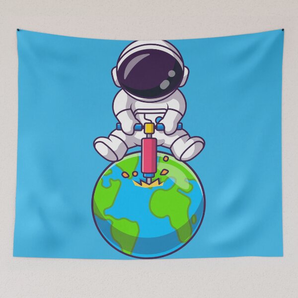 Item preview, Astro-Explorer: The Cute Astronaut Drilling Earth's Mysteries" designed and sold by hjian8219.