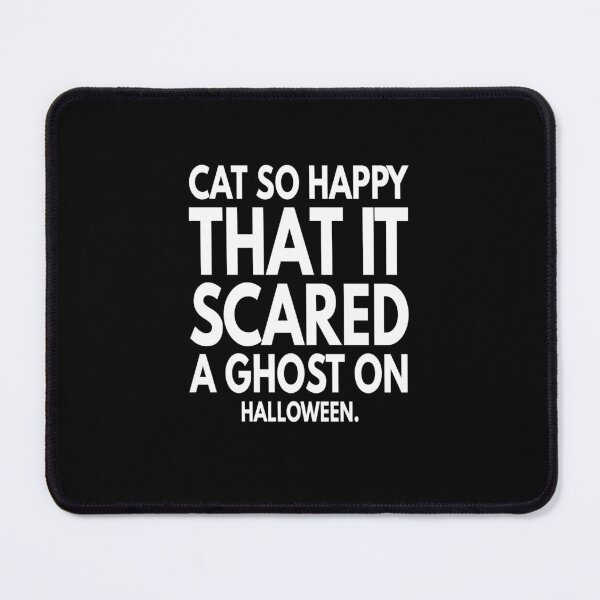 Item preview, Cat Scared Ghost Halloween designed and sold by Storiesforyou.
