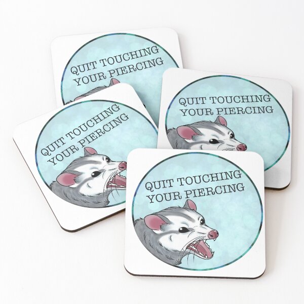 Item preview, ¡Deja de tocarte el piercing! designed and sold by Bloodmoon-Art.