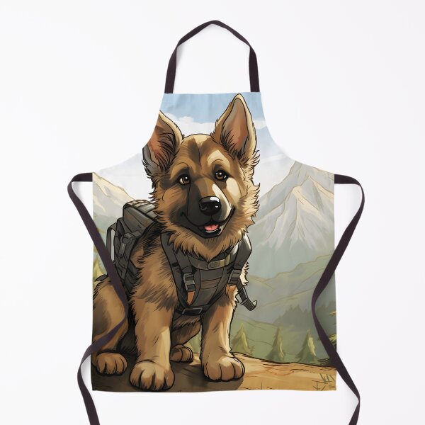 Item preview, German Shepherd on a Adventure #1 designed and sold by ARTficiallyAnon.