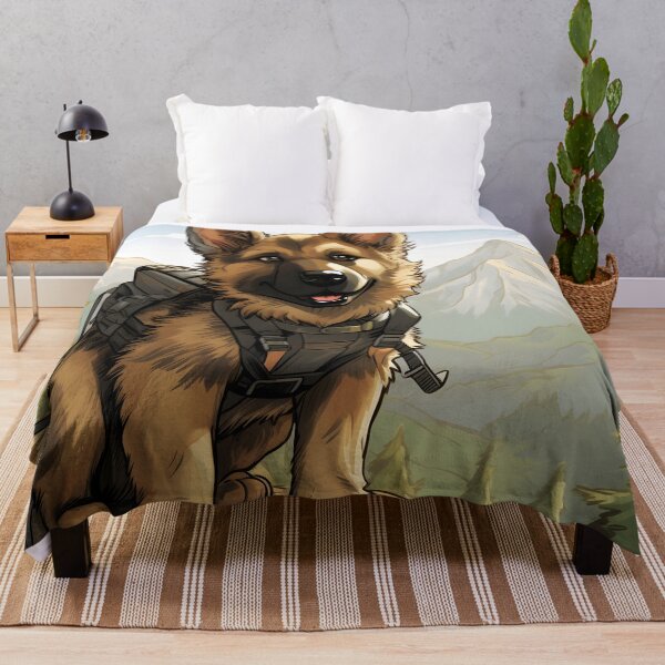 Item preview, German Shepherd on a Adventure #1 designed and sold by ARTficiallyAnon.