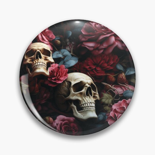 Item preview, Skulls and Roses designed and sold by PatternCabinet-.