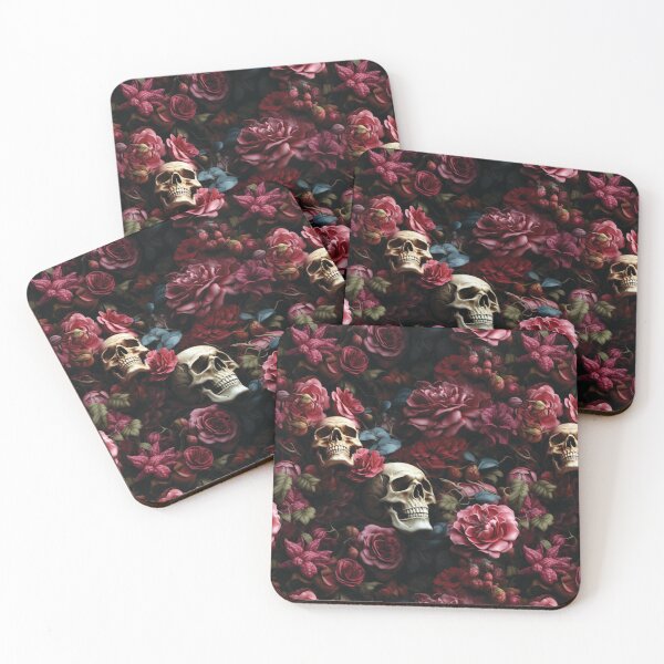 Item preview, Skulls and Roses designed and sold by PatternCabinet-.