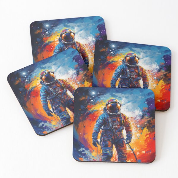 Item preview, Astronaut Space Universe Modern Art 3 designed and sold by abundancevibes.