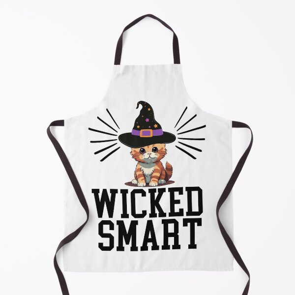 Item preview, Wicked smart - cute Halloween cat designed and sold by EvergreenWhimsy.