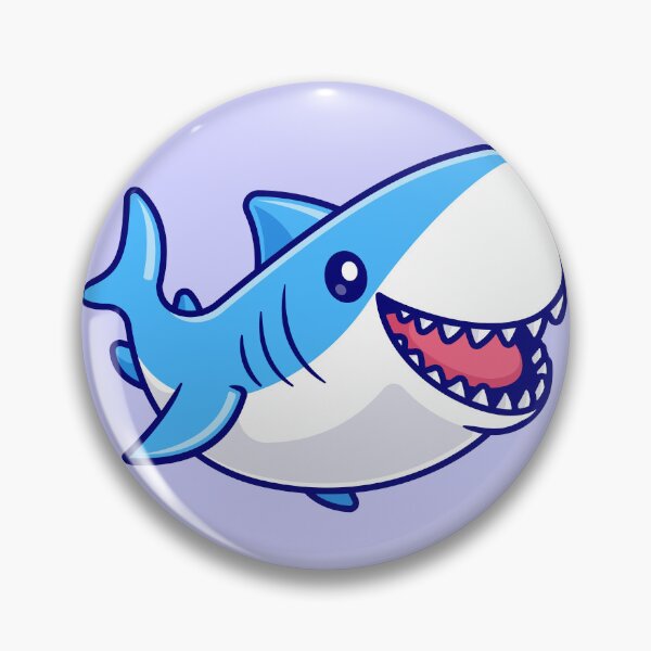 Item preview, Adorable Aquatic Adventure: Cute Shark Swimming designed and sold by hjian8219.