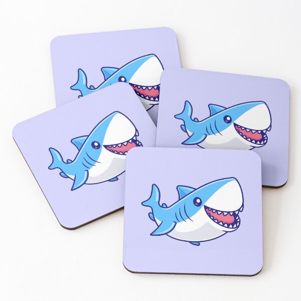 Item preview, Adorable Aquatic Adventure: Cute Shark Swimming designed and sold by hjian8219.