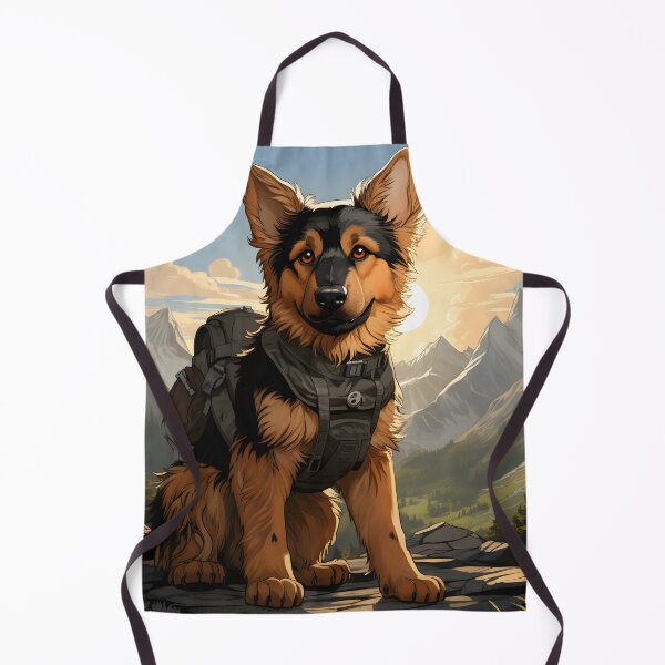 Item preview, German Shepherd on a Adventure #3 designed and sold by ARTficiallyAnon.