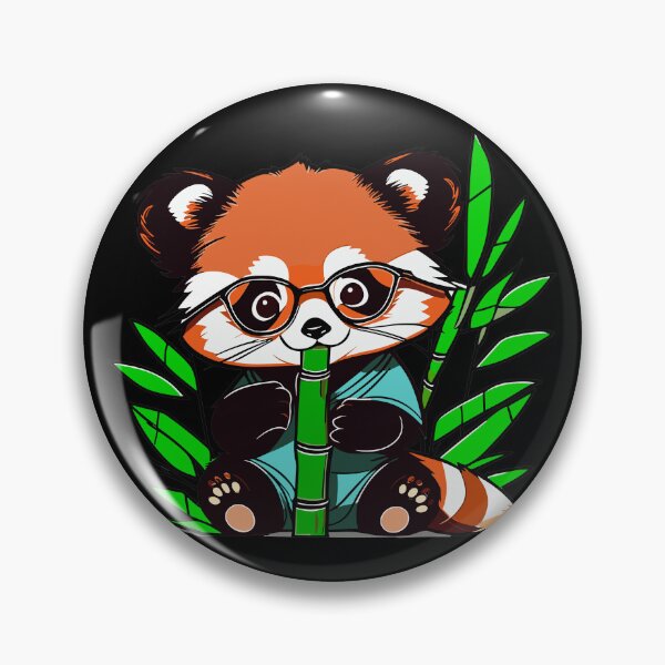 Item preview, Red Panda Cub Eating Bamboo designed and sold by HoruXtore.