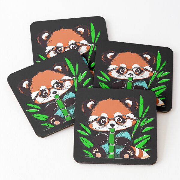 Item preview, Red Panda Cub Eating Bamboo designed and sold by HoruXtore.