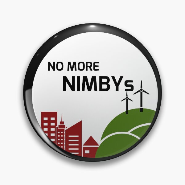 Item preview, NoMoreNIMBYs Logo designed and sold by NoMoreNIMBYs.