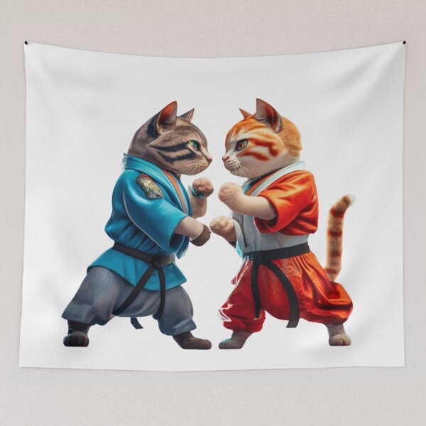 Item preview, Kung Fu Meau designed and sold by TodoDecoArt.