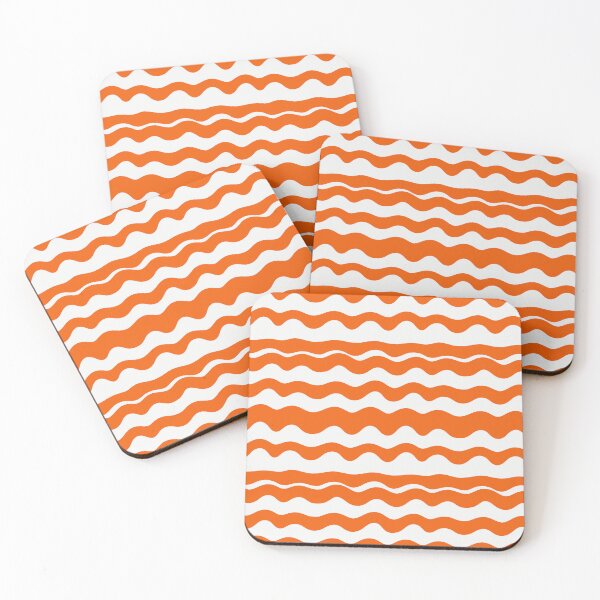 Item preview, Wiggly Whimsy: Halloween Orange Lines designed and sold by Gabba Delgado.