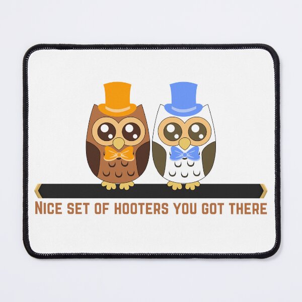 Item preview, Dumb and Dumber Hooters Quote, Owls in Tuxedos designed and sold by GamesByPaige.